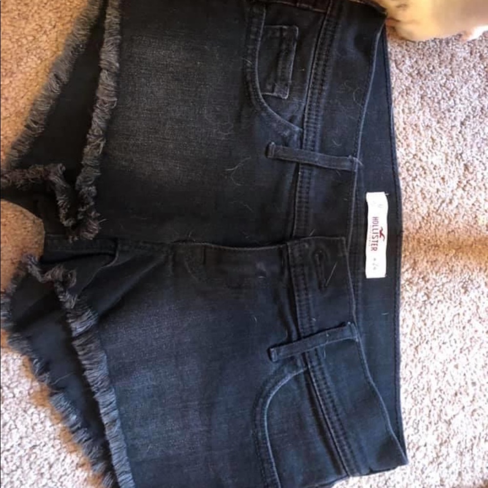 Black Jean shorts